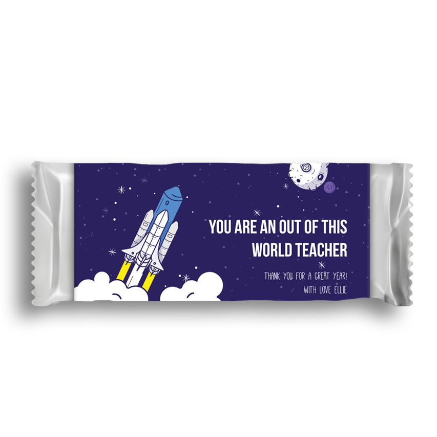 Burble Outta this world Chocolate Wrapper