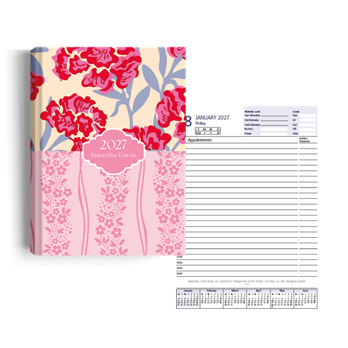 Show details for Pretty in Pink Diary A4