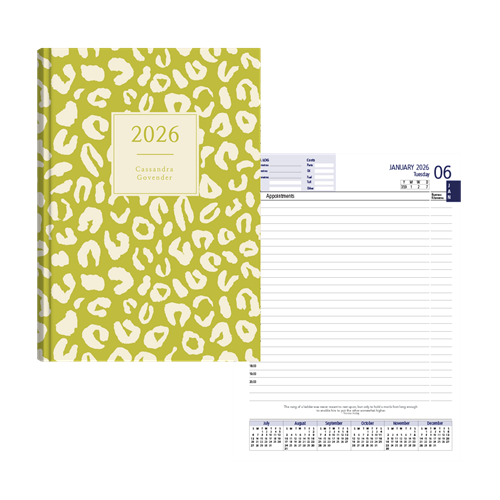Show details for Leopard Lime Diary Management