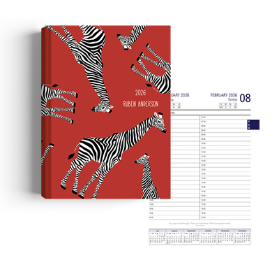 Show details for Zippy Red Gerry Diary A5 