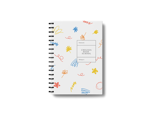 Show details for A5 Wiro Bound Book - Hard Cover Component
