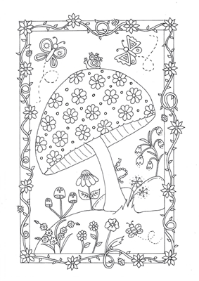 Show details for Homespun's Garden - Adult Colouring Book