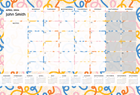 Show details for Spaghetti Confetti Desk Planner