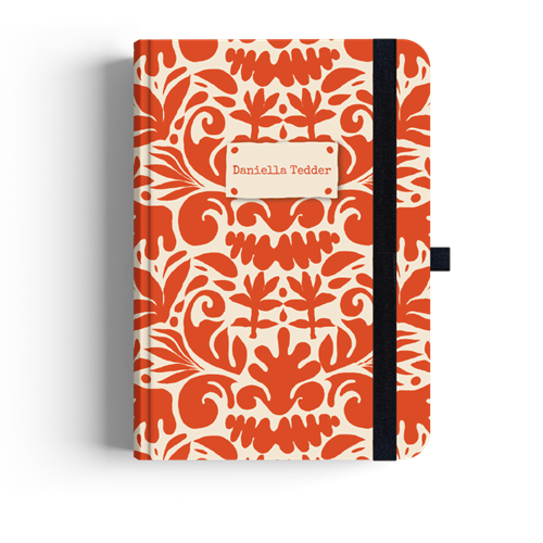 Show details for Abstract Orange Luxury Journal 