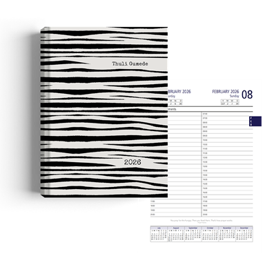 Show details for Zippy Zebra Diary A4