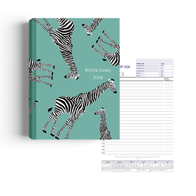 Show details for Zippy Blue Gerry Diary A5 