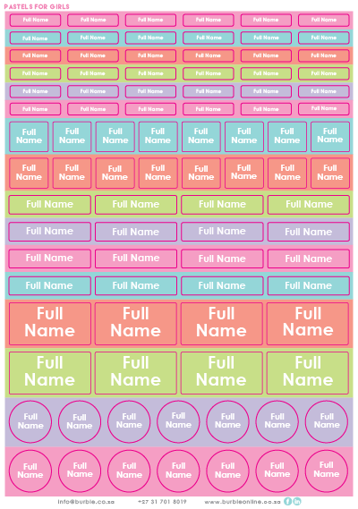 Show details for Pastels for Girls Multi-Purpose Stickers