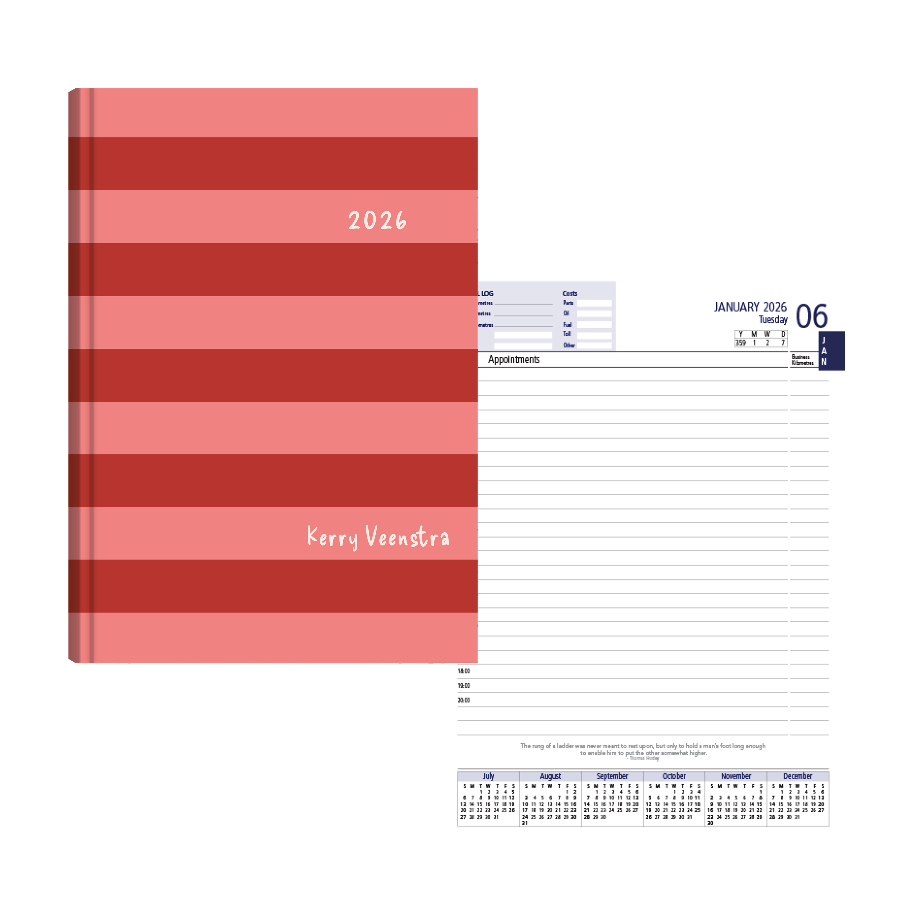 Show details for Candy Stripes Diary Management