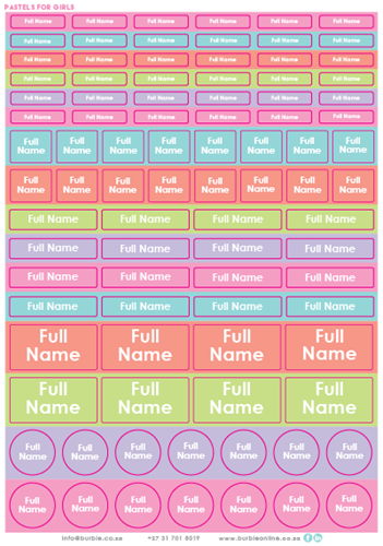 Show details for Pastels for Girls Multi-Purpose Stickers