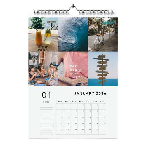 Show details for 2026 A3 Calendar (Blocks with Notes)