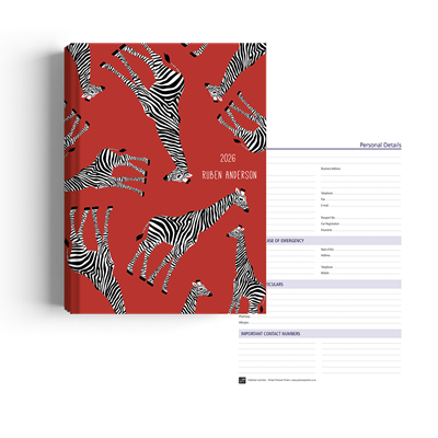 Show details for Zippy Red Gerry Diary A4