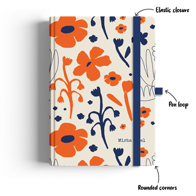 Show details for Summer Orange A4 Journal