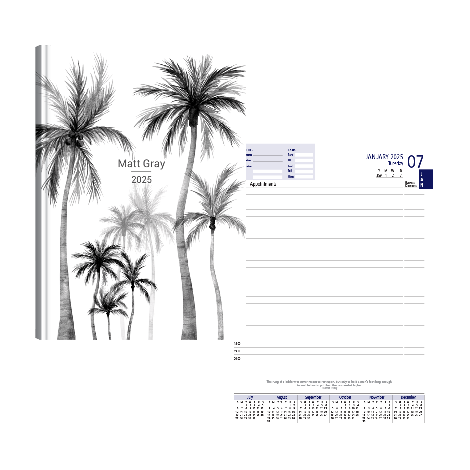 Show details for Midnight Palms Diary A5 