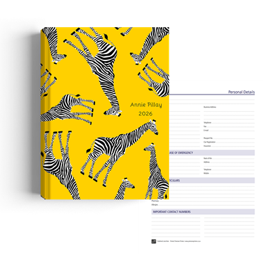 Show details for Zippy Yellow Gerry Diary A4