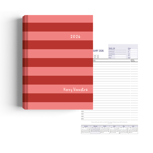 Show details for Candy Stripes Diary A4