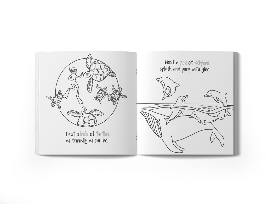 Show details for Square Colouring Book TEXT - Stapled