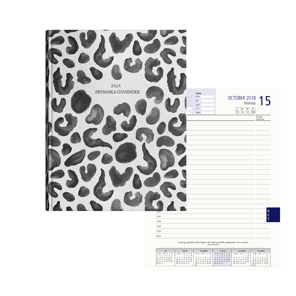 Show details for Leopard Print Diary A4