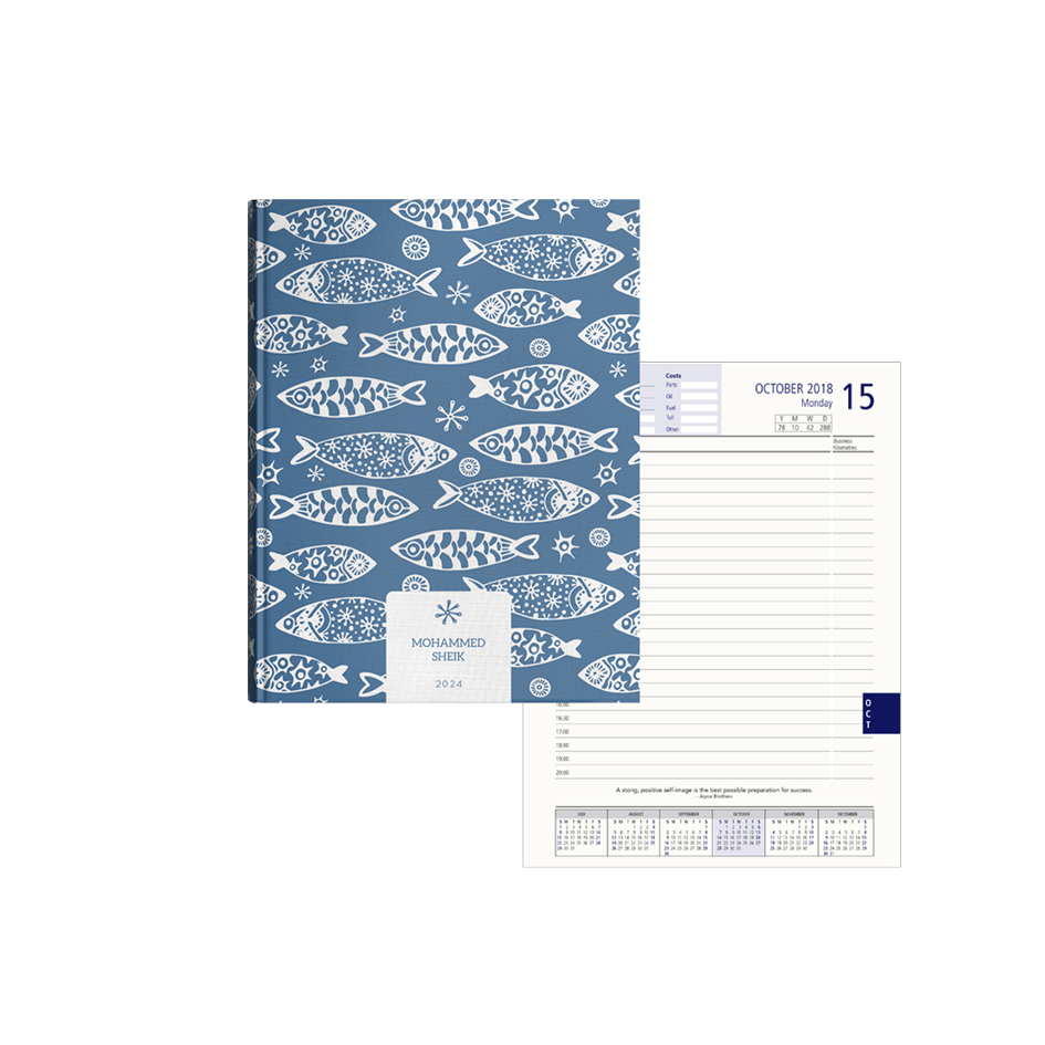 Show details for Fish Frenzy Diary A5 