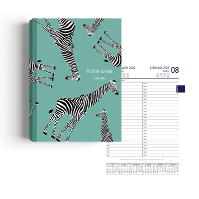 Show details for Zippy Blue Gerry Diary A5 