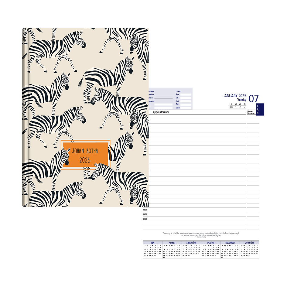 Show details for Savannah Stripes Diary A5 