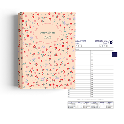 Show details for Ditsy Pastel Diary A4
