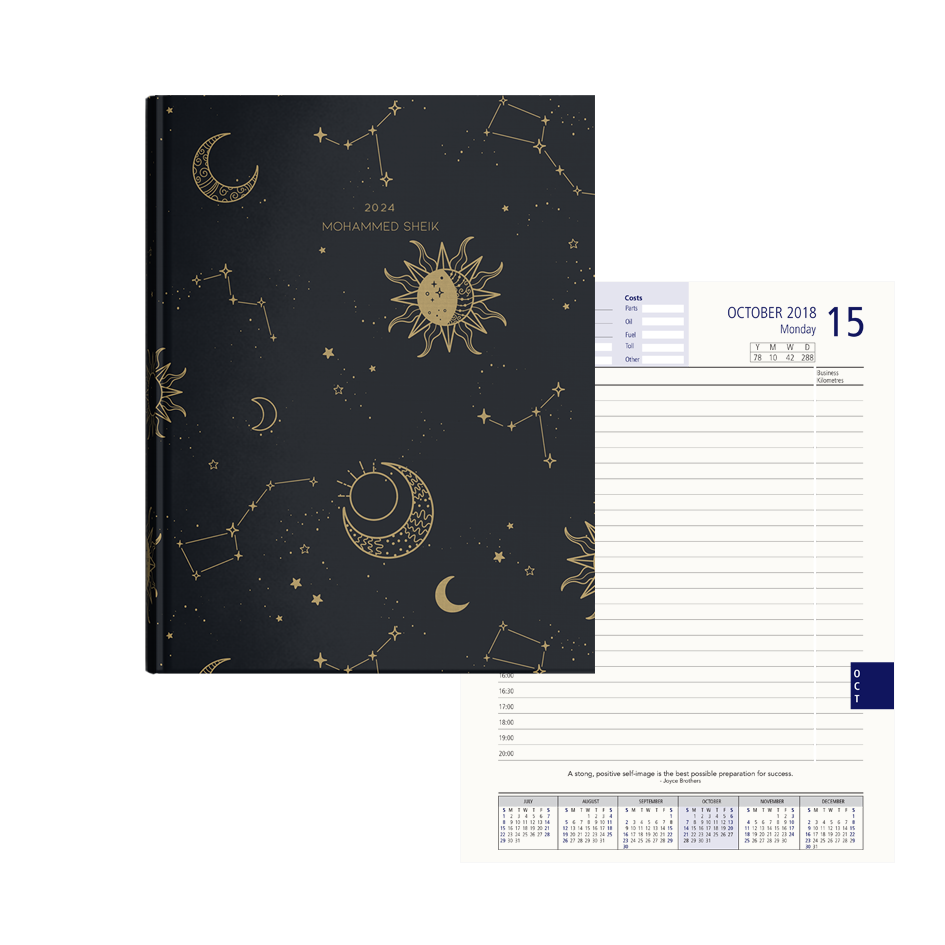 Show details for Starry Night Diary A4