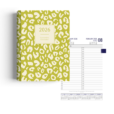 Show details for Leopard Lime Diary A5 