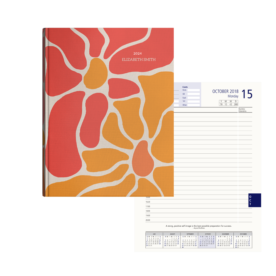Show details for Groovy Flowers Diary A4
