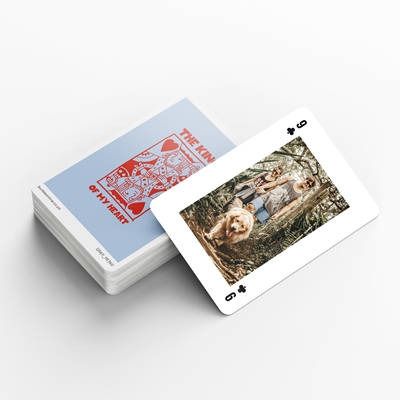 Show details for King Of My Heart Personalised Playing Cards