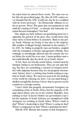 Show details for South Africa - A Ticking Time Bomb