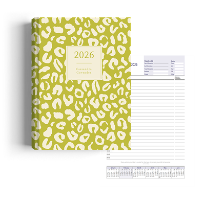 Show details for Leopard Lime Diary Management