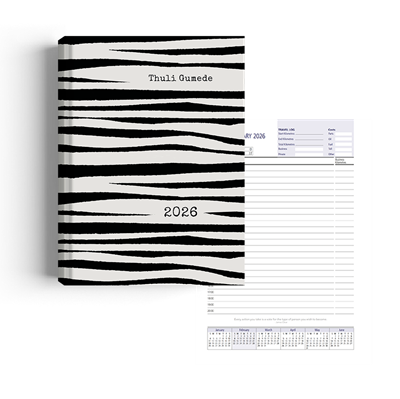 Show details for Zippy Zebra Diary A5 