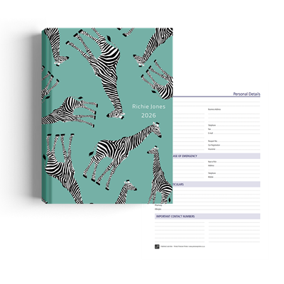 Show details for Zippy Blue Gerry Diary A4