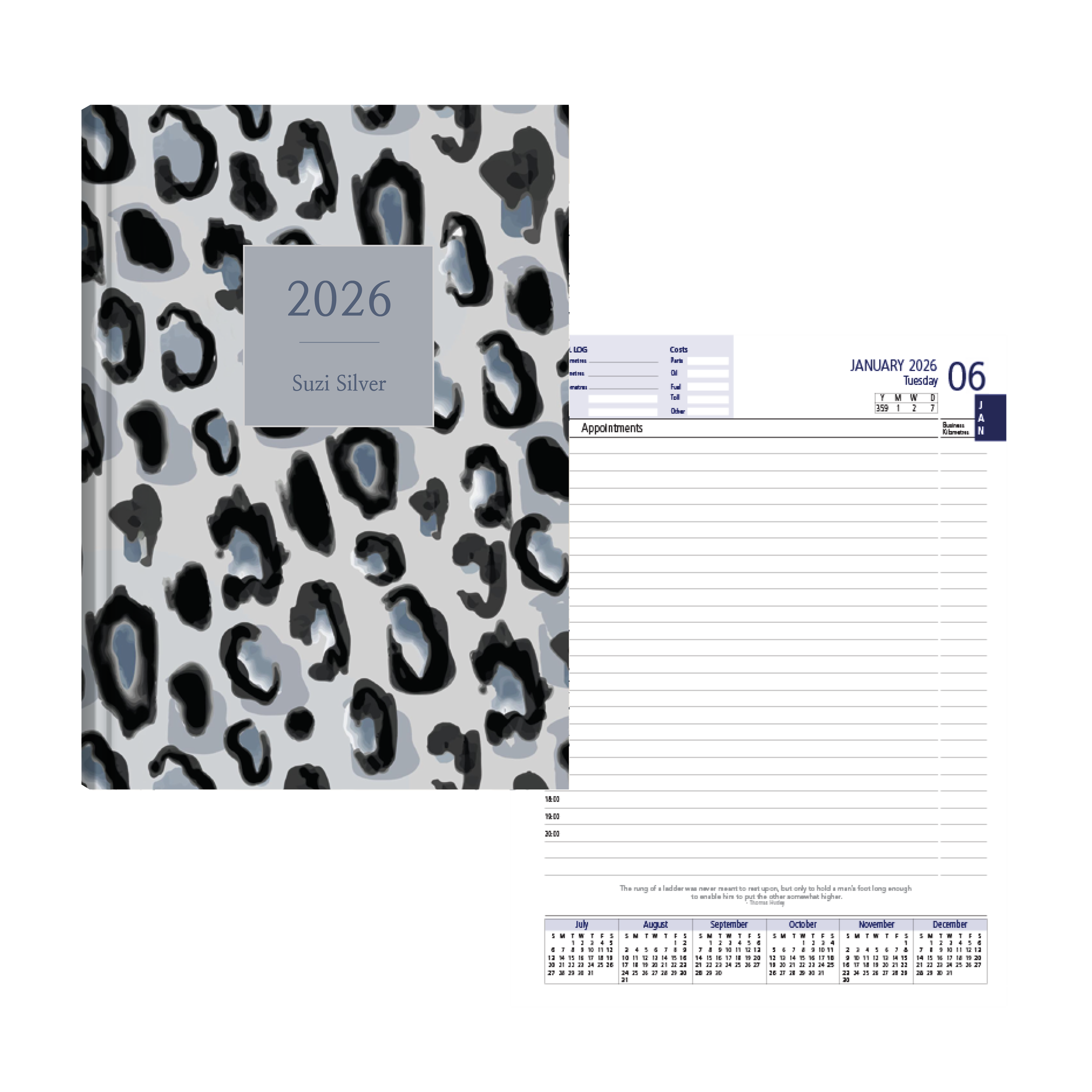 Show details for Lunar Leopard Diary A5 