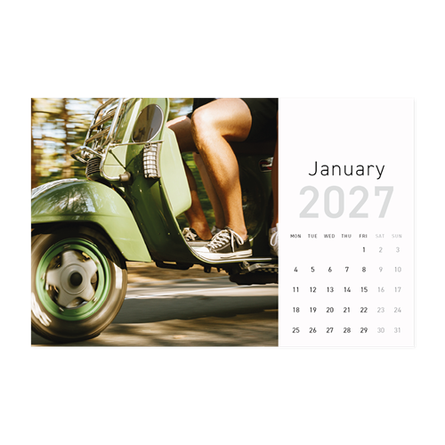 Show details for 2027 Desk Calendar - A - Standard Template