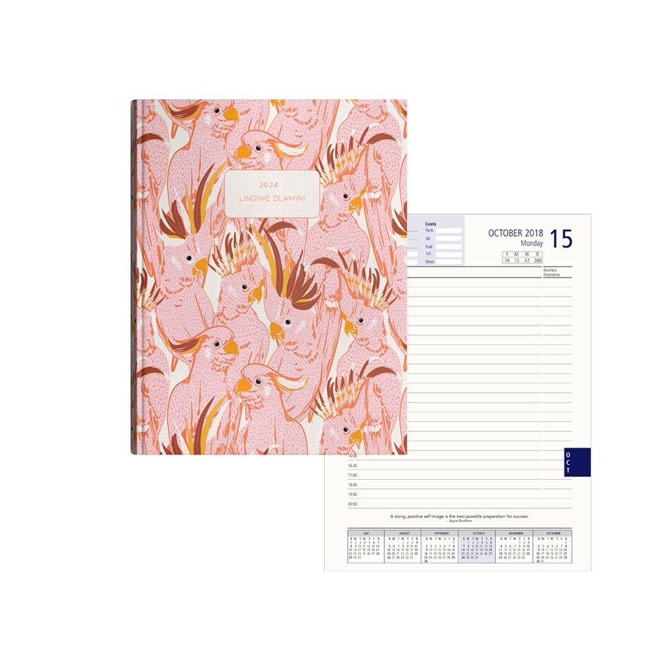 Show details for Pink Parakeet Diary Management