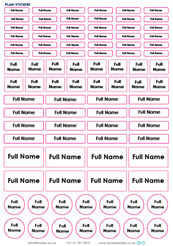Show details for Plain Multi-Purpose Stickers