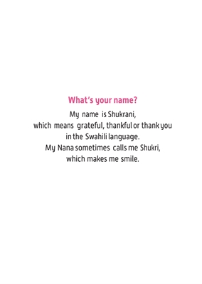 Show details for Journey with Shukrani