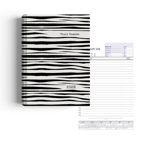 Show details for Zippy Zebra Diary A4