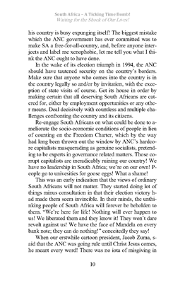 Show details for South Africa - A Ticking Time Bomb