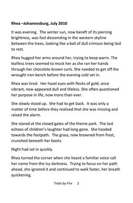 Show details for Trials by Fire 