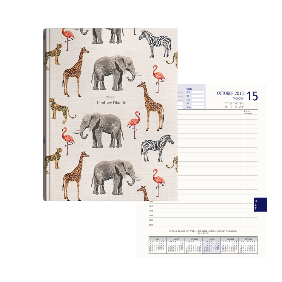 Show details for African Odyssey Diary A4