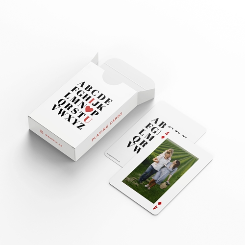 Picture of Love Letters Personalised Playing Cards