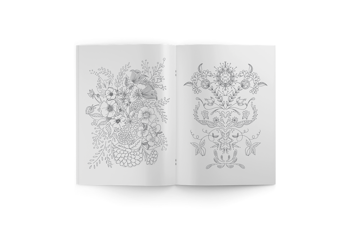 Show details for A4 Colouring Book TEXT - Stapled