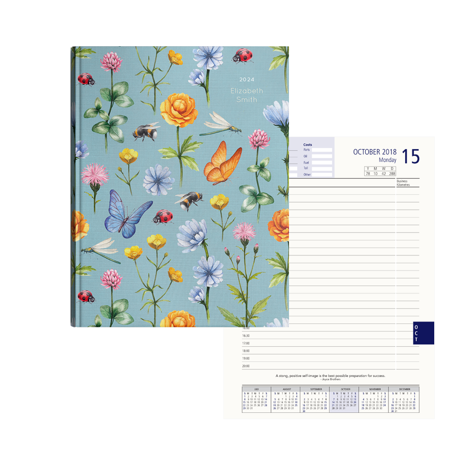 Show details for Winged Wonders Diary A4
