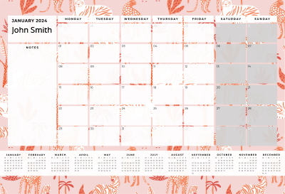 Show details for Savannah Sunset Desk Planner