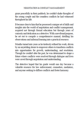 Show details for Negotiation And Conflict Management