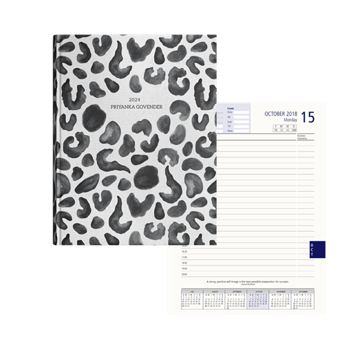 Show details for Leopard Print Diary A4