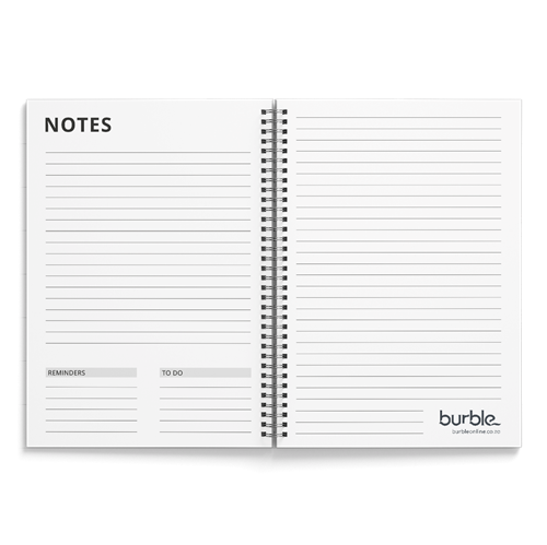 Show details for A4 Wiro Bound Book - Text Component (Black & White)