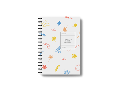 Show details for A5 Wiro Bound Book - Hard Cover Component